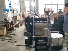 Máy rang cà phê 6 kg có thể được tùy chỉnh với màu thân, logo và đĩa làm mát