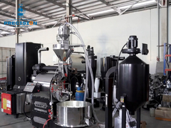 Máy nướng cà phê chuyên nghiệp 15kg, trang bị bộ nạp hoàn toàn tự động, máy hút khói và máy nướng cà phê