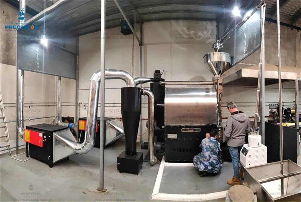 Shop Coffee Roaster Khói lọc vật liệu thép không gỉ chống gỉ