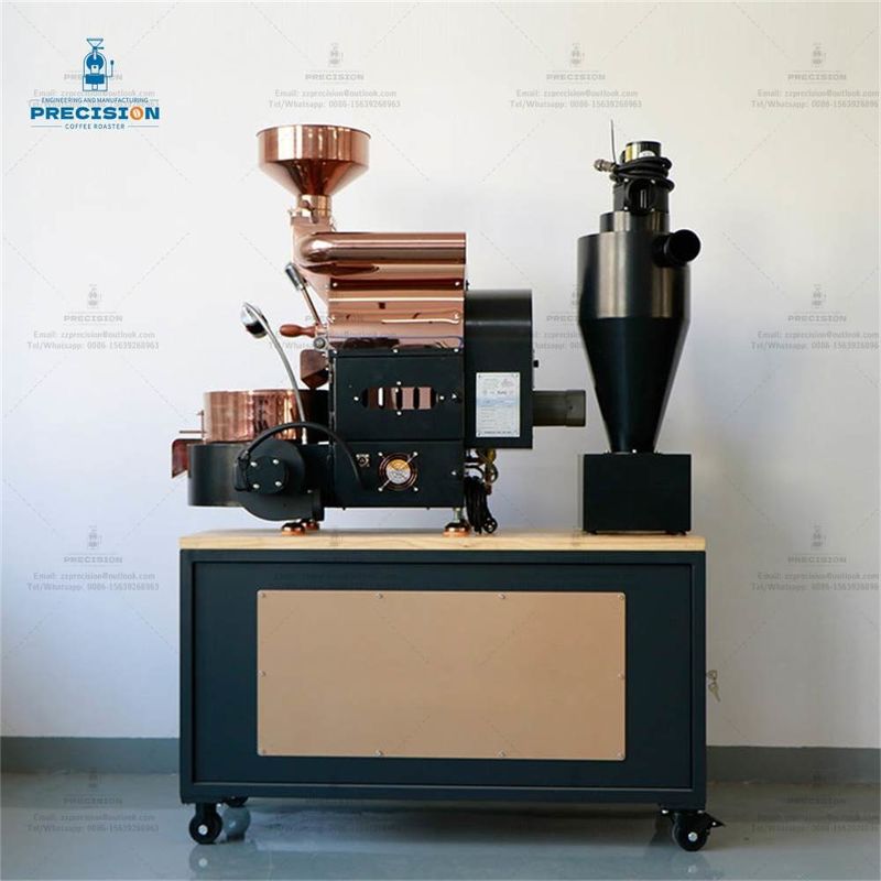 Máy nướng cà phê nhỏ loại điện / khí tùy chỉnh với dung lượng tối đa 1500g / lô