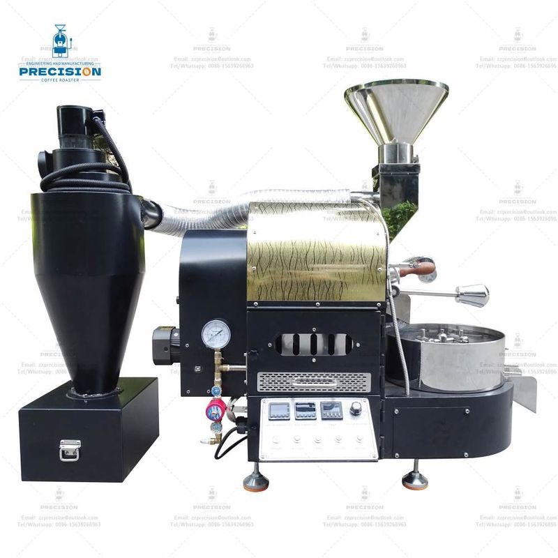 Máy nướng cà phê bằng sắt đúc 10kg 12kg 15kg Máy nướng cà phê thép không gỉ lớn