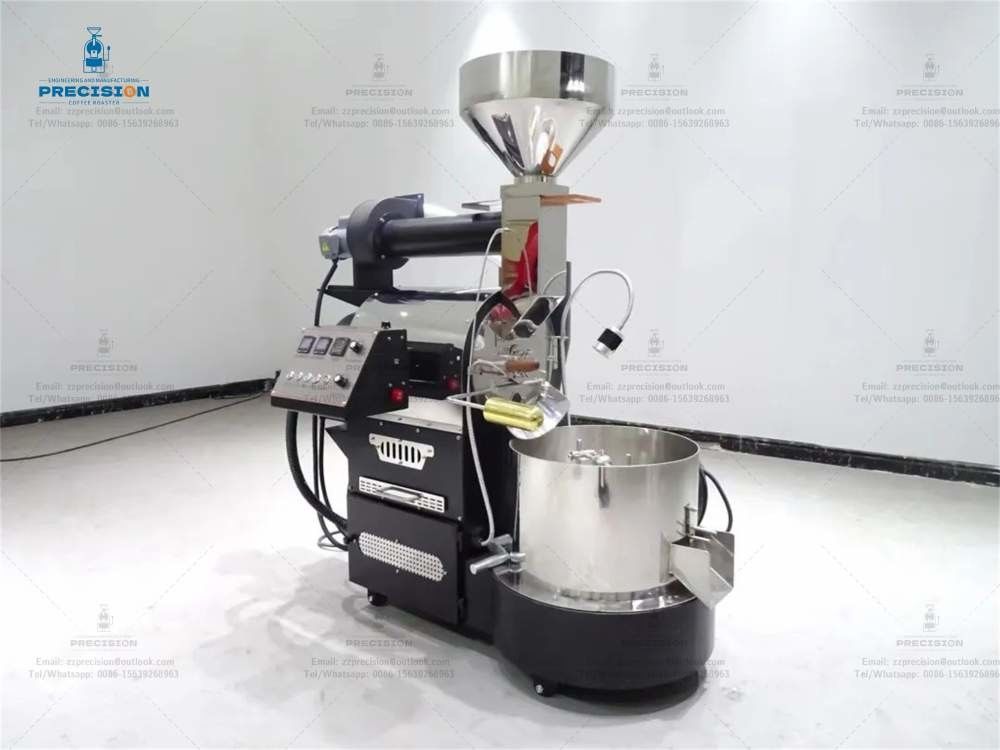 Máy nướng cà phê loại trống điện Máy nướng cà phê thép không gỉ với chứng chỉ CE