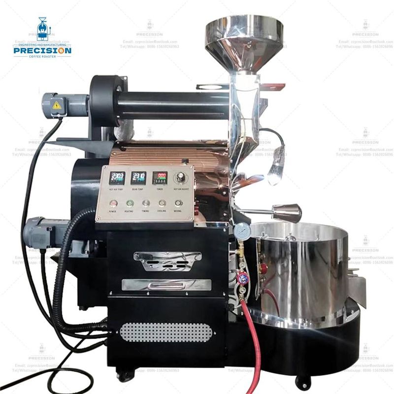 Máy nướng cà phê bằng sắt đúc 10kg 12kg 15kg Máy nướng cà phê thép không gỉ lớn