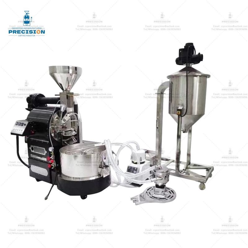 Giá tốt 2024 Máy rang cà phê điện khí Plc mới 6kg 12kg 15kg Máy rang cà phê