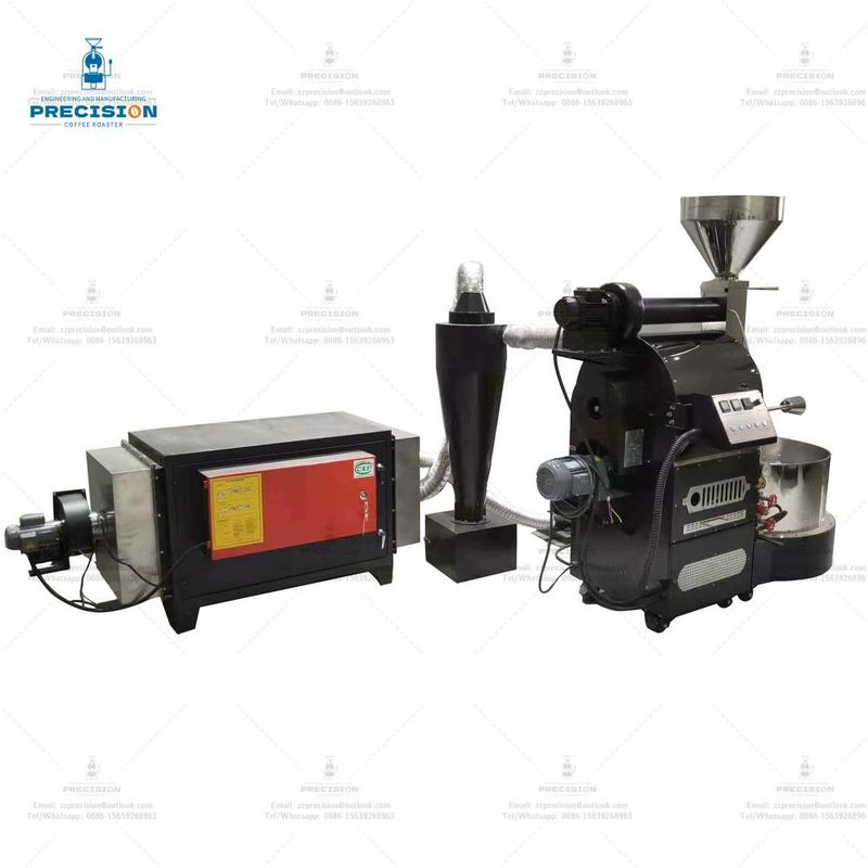 Giá tốt 2024 Máy rang cà phê điện khí Plc mới 6kg 12kg 15kg Máy rang cà phê