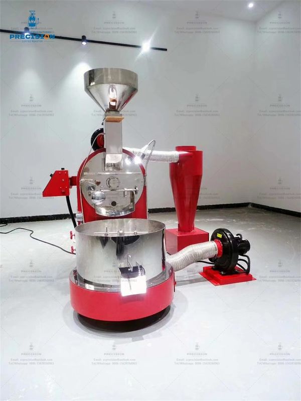 Máy nướng cà phê đa chức năng 12kg 15kg Máy nướng hạt ca cao khí Máy nướng thương mại quy mô lớn