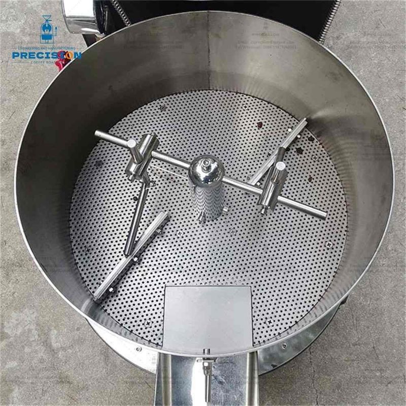 Máy nướng cà phê loại trống điện Máy nướng cà phê thép không gỉ với chứng chỉ CE