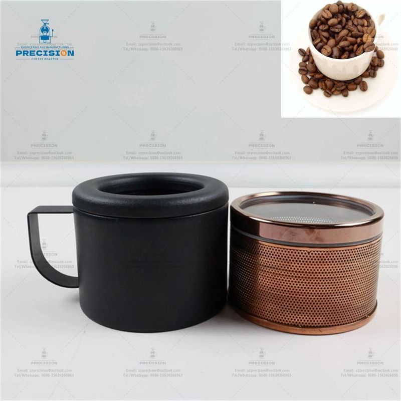 Máy nướng cà phê thông minh hơn với hộp khí và ly làm mát 220V 2000W Máy nướng cà phê tại nhà hạt đen trắng