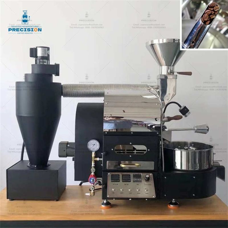 Máy nướng khí 200-2500g / lô Máy nướng hạt cà phê với thời gian làm mát 1-2 phút