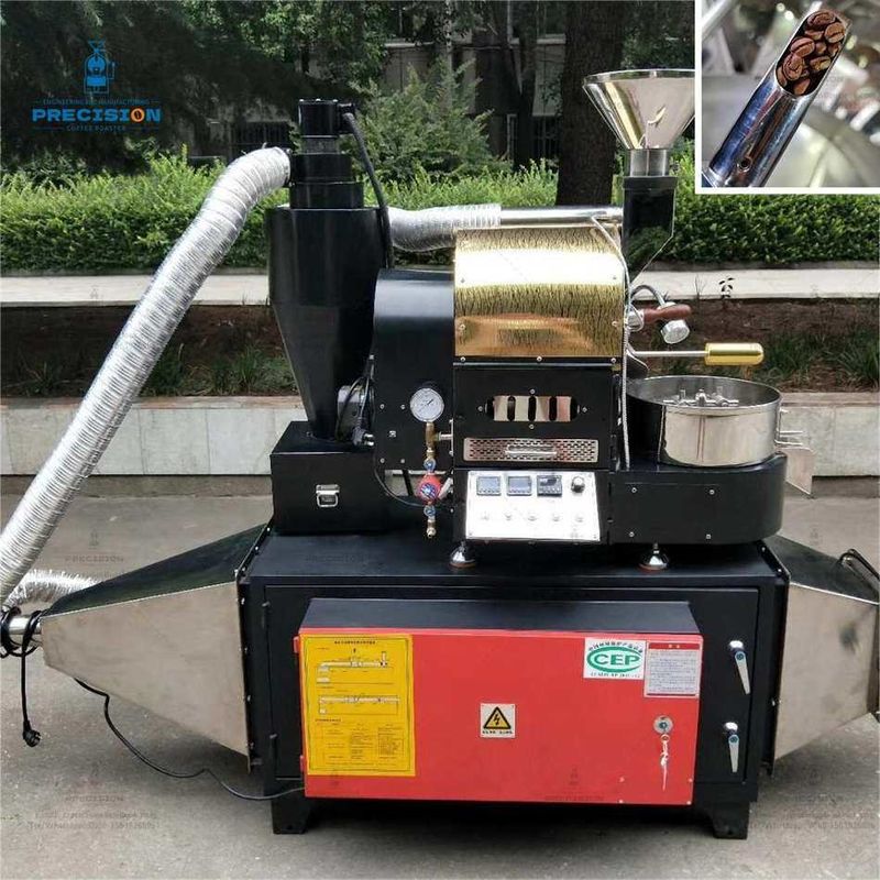 Máy nướng khí 200-2500g / lô Máy nướng hạt cà phê với thời gian làm mát 1-2 phút