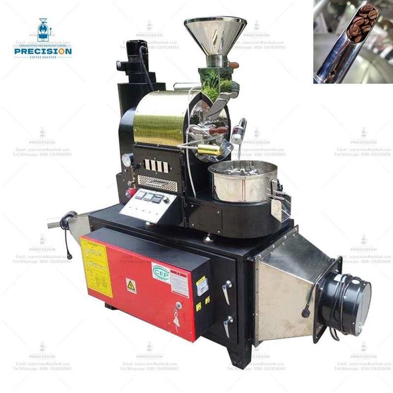 Máy nướng khí 200-2500g / lô Máy nướng hạt cà phê với thời gian làm mát 1-2 phút