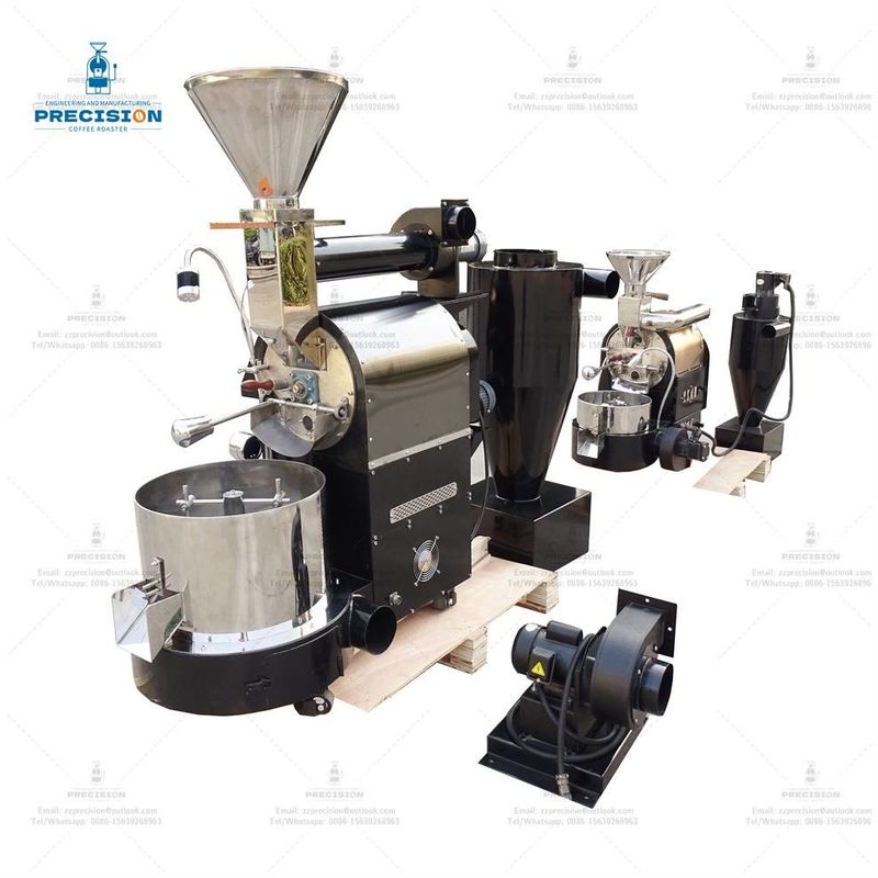 Máy rang cà phê thương mại 3kg với 316 thép không gỉ trống rang 200-3500g mỗi lô