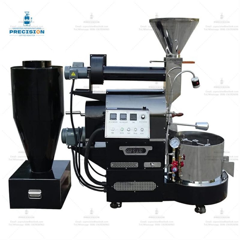Máy rang cà phê thông minh 3kg với thép không gỉ 316 chống nhiệt