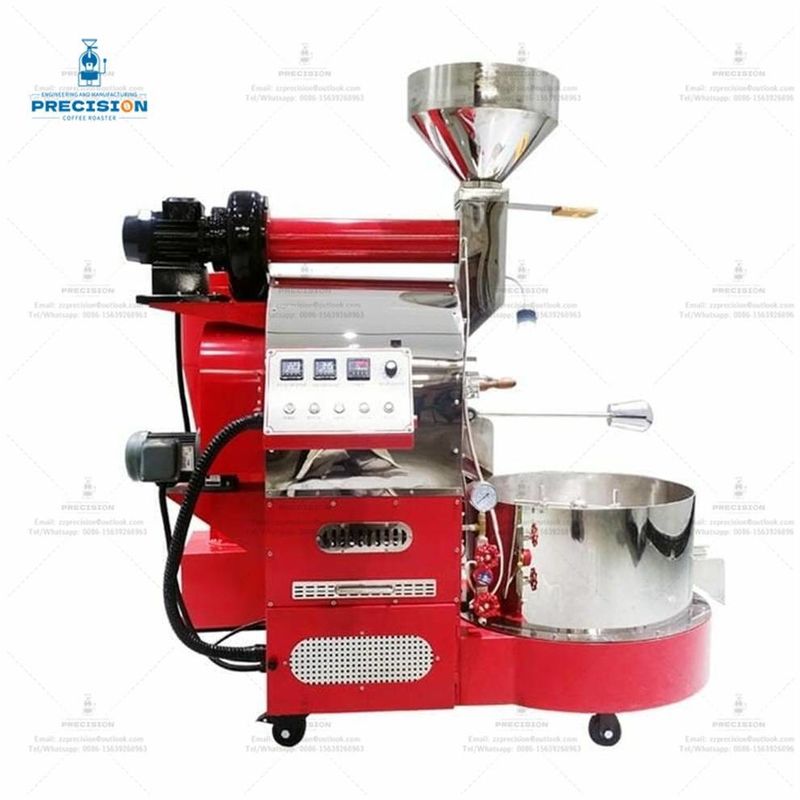 Máy nướng cà phê 200w 3kg với lớp chống nhiệt gấp đôi 316 thép không gỉ loại thực phẩm