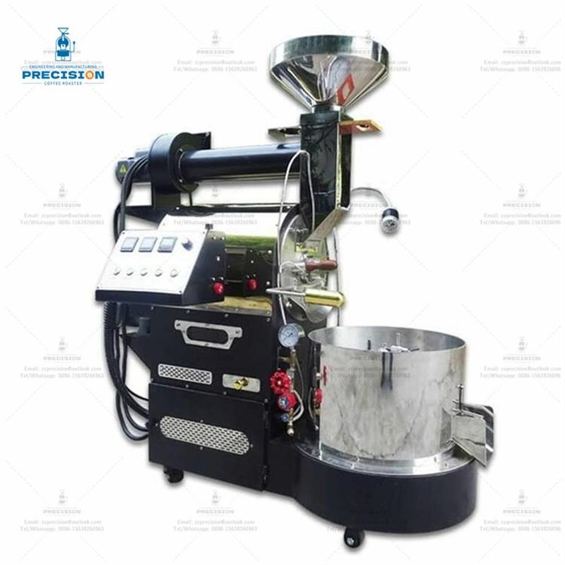 Máy rang cà phê thương mại 3kg với 316 thép không gỉ trống rang 200-3500g mỗi lô
