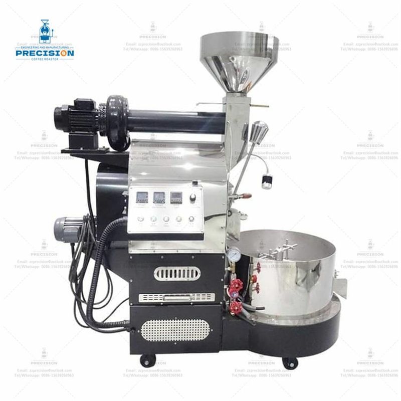 Máy nướng cà phê 200w 3kg với lớp chống nhiệt gấp đôi 316 thép không gỉ loại thực phẩm