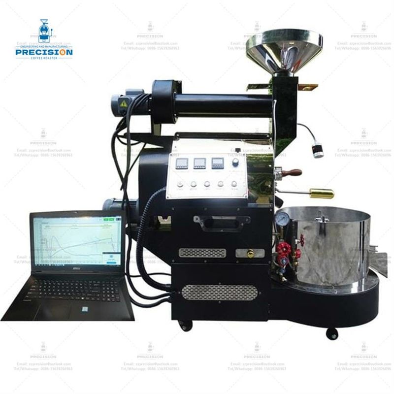 Máy rang cà phê thương mại 3kg với 316 thép không gỉ trống rang 200-3500g mỗi lô