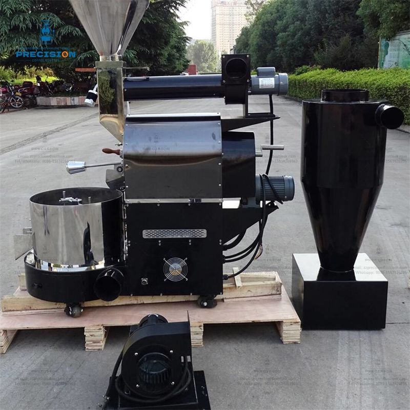 Máy rang cà phê bằng thép không gỉ Điện và khí Màu sắc cơ thể tùy chỉnh