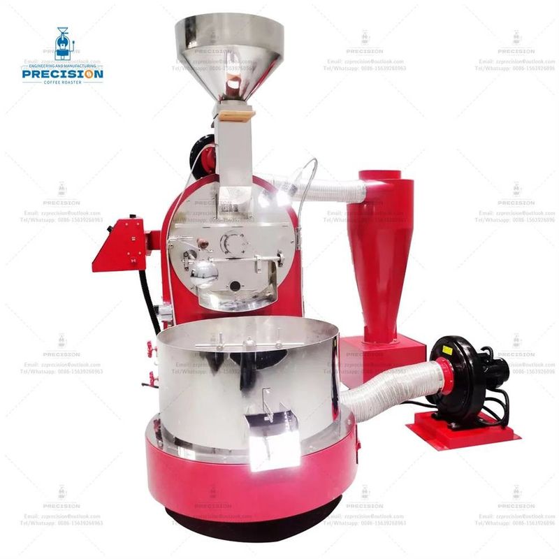 Máy rang cà phê loại 5Kg 10Kg Thép không gỉ thương mại Máy rang cà phê