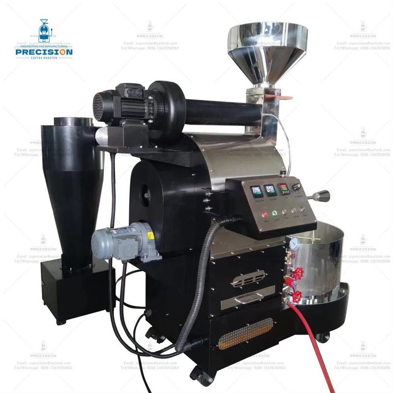 Máy nướng cà phê bằng thép không gỉ loại khí điện 5Kg 10Kg Máy nướng cà phê