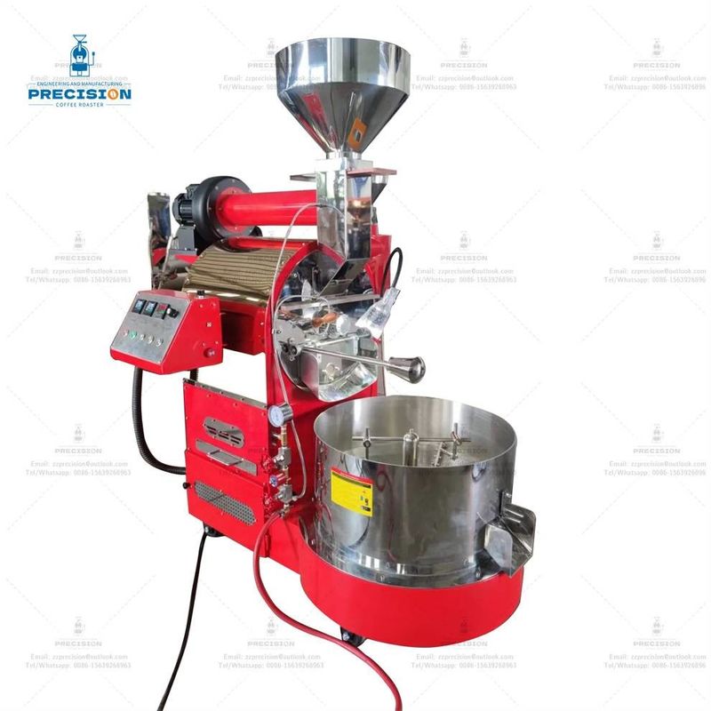 Máy nướng cà phê bằng thép không gỉ loại khí điện 5Kg 10Kg Máy nướng cà phê