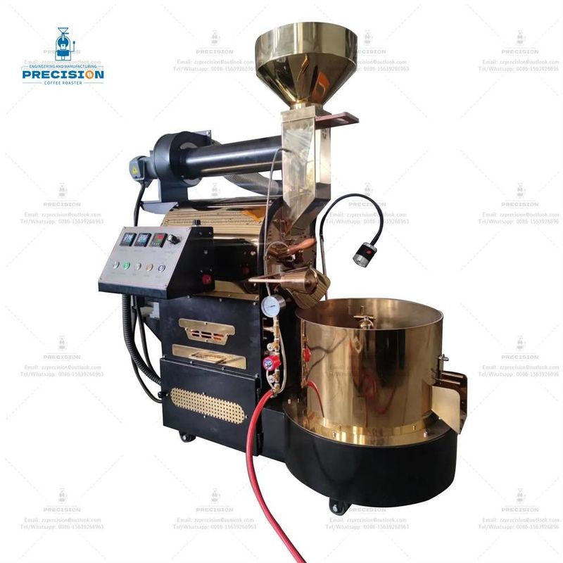 Máy nướng cà phê bằng thép không gỉ loại khí điện 5Kg 10Kg 15Kg Máy nướng cà phê