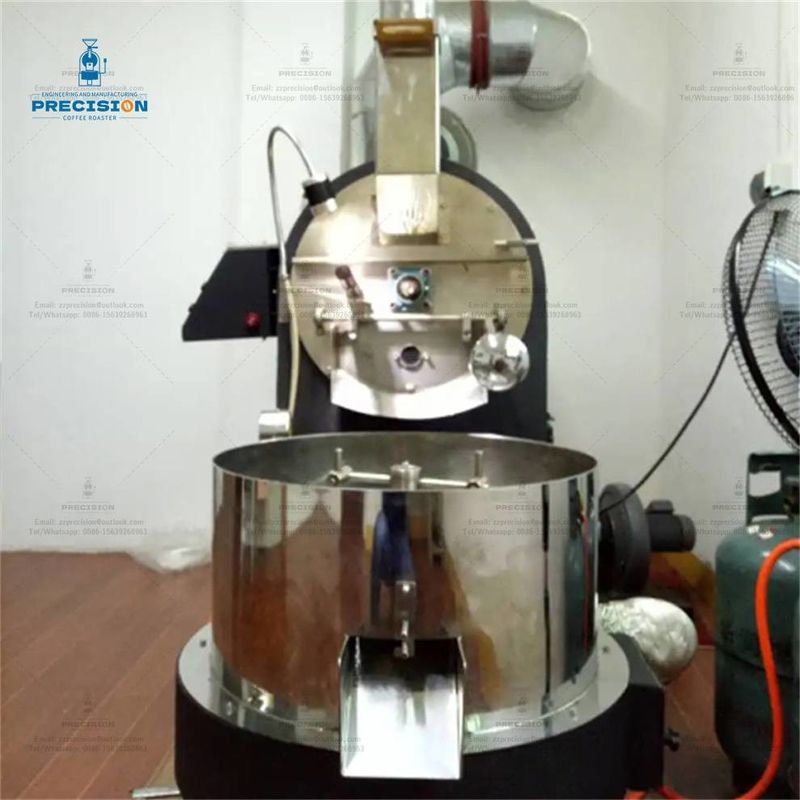 Máy nướng cà phê bằng thép không gỉ loại khí điện 5Kg 10Kg 15Kg Máy nướng cà phê