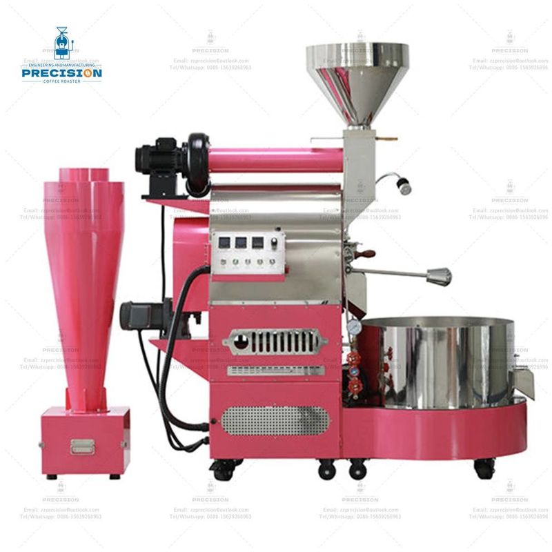 Máy nướng cà phê trong kho dự trữ