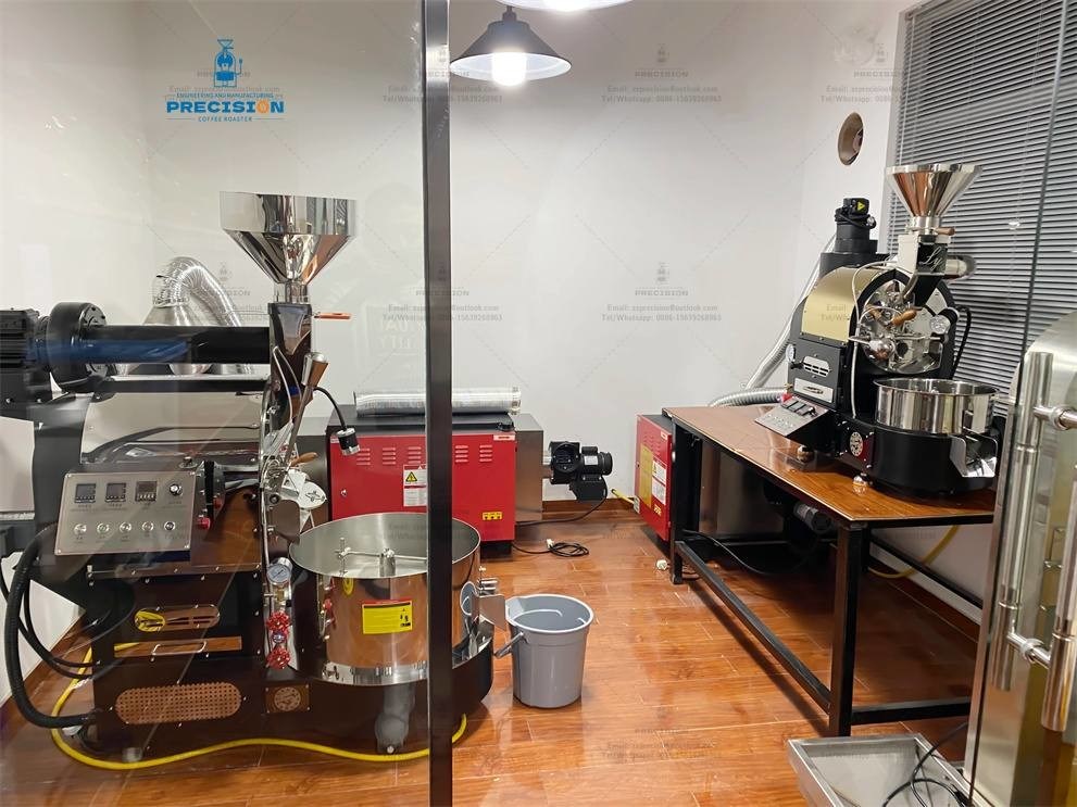 Nhà thương mại 2Kg 3kg 6kg Máy điện Máy nướng cà phê để nướng Cà phê Máy nướng cà phê khí